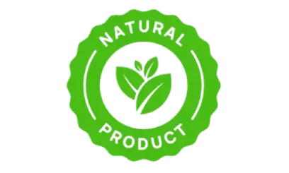 100% natural badge