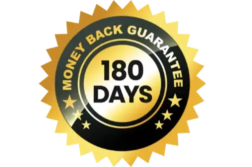 AquaBurn 180-day money-back guarantee